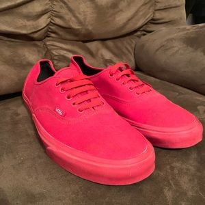 All red Vans